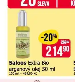 Teta Saloos extra bio arganový olej nabídka