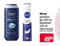 Teta Nivea sprchový gel nabídka