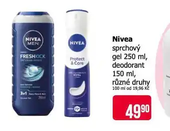 Teta Nivea sprchový gel nabídka