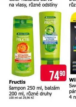Teta Fructis šampon, balzám nabídka