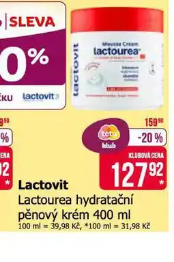 Teta Lactovit hydratační pěnový krém nabídka