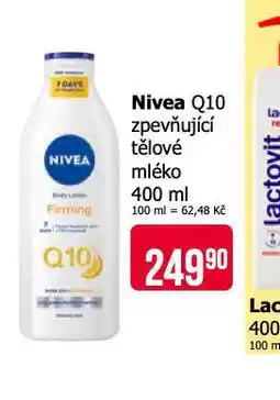 Teta Nivea q10 zpevňující tělové mléko nabídka