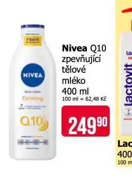 Teta Nivea q10 zpevňující tělové mléko nabídka
