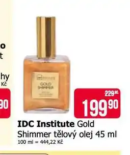 Teta Idc institute gold shimmer tělový sprej nabídka