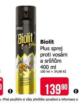 Teta Biolit plus sprej proti vosám a sršňům nabídka