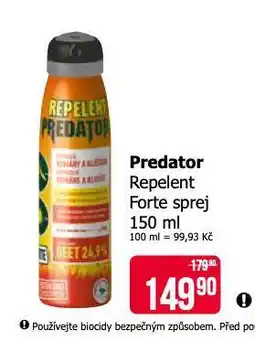 Teta Predator repelent forte sprej nabídka