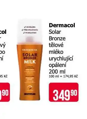 Teta Dermacol solr bronze tělové mléko nabídka