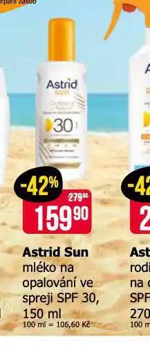 Teta Astris sun mléko na opalování nabídka