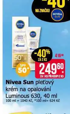Teta Nivea sun pleťový krém nabídka