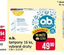 Teta O.b. tampony nabídka