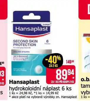 Teta Hansaplast hydrokoloidní náplast nabídka