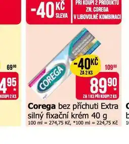 Teta Corega bez příchutě extra silný fixační krém nabídka