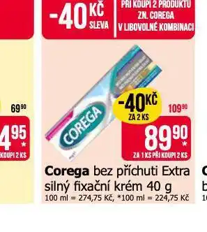 Teta Corega bez příchutě extra silný fixační krém nabídka