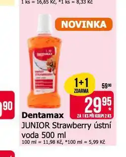 Teta Dentamax junior strawberry ústní voda nabídka