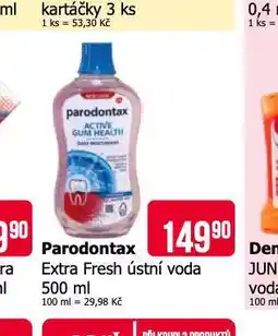 Teta Parodontax extra fresh ústní voda nabídka