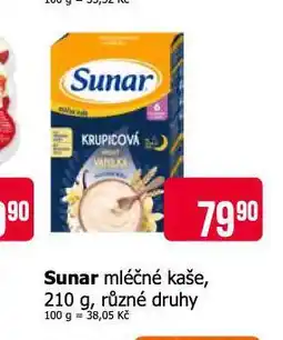 Teta Sunar mléčná kaše nabídka