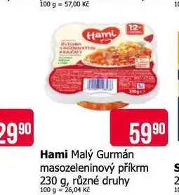 Teta Hami malý gurmán masozeleninový příkrm nabídka