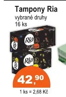 COOP DISKONT Tampony Ria nabídka
