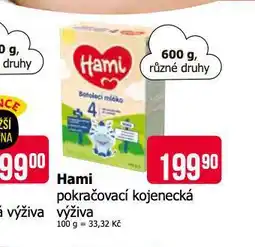 Teta Hami pokračovací kojenecká výživa nabídka
