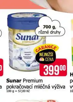 Teta Sunar premium pokračovací mléčná výživa nabídka