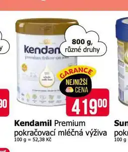 Teta Kendamil premium pokračovací mléčná výživa nabídka