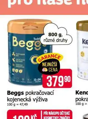 Teta Beggs pokračovací kojenecká výživa nabídka