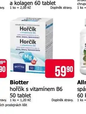 Teta Biotter hořčík s vitamínem b6 nabídka