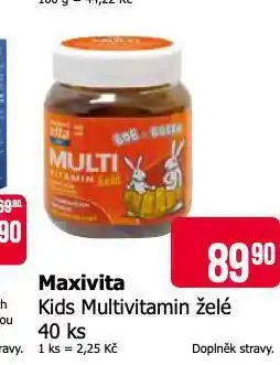 Teta Maxivita kids multivitamínové želé nabídka