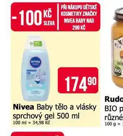 Teta Nivea baby tělo a vlásky sprchový gel nabídka