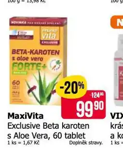 Teta Maxivita exclusive beta karoten s aloe vera nabídka