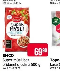 Teta Emco super müsli bez přidaného cukru nabídka