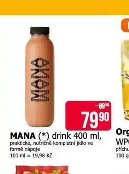 Teta Mana drink nabídka