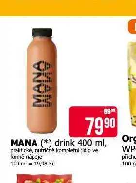 Teta Mana drink nabídka