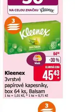 Teta Kleenex papírové kapesníky nabídka