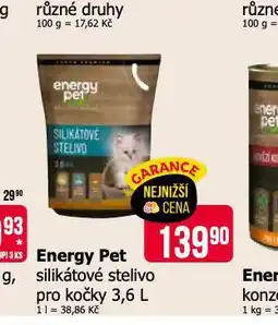 Teta Energy pet silikátové stelivo pro kočky nabídka