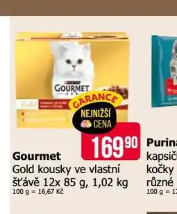 Teta Gourmet gold kousky ve vlastní šťávě nabídka