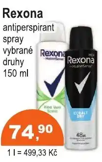COOP DISKONT REXONA antiperspirant spray nabídka
