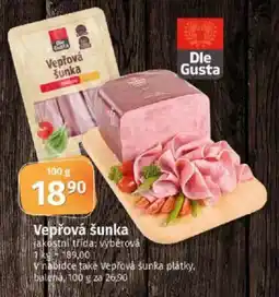 COOP TIP Vepřová šunka nabídka