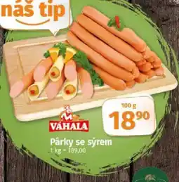 COOP TIP Párky se sýrem nabídka