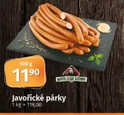 COOP TIP Javořické párky nabídka