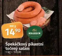 COOP TIP Špekáčkový pikantní točený salám nabídka