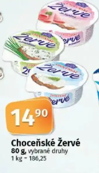COOP TIP Choceňské Žervé nabídka