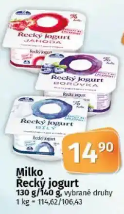 COOP TIP Milko Řecký jogurt nabídka