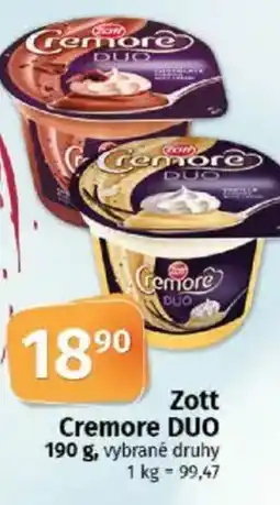 COOP TIP ZOTT Cremore Duo nabídka