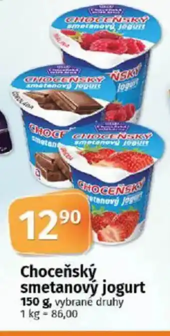 COOP TIP Choceňský smetanový jogurt nabídka