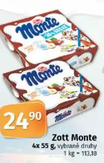 COOP TIP ZOTT Monte nabídka