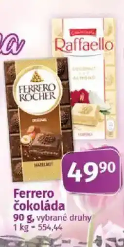 COOP TIP Ferrero čokoláda nabídka