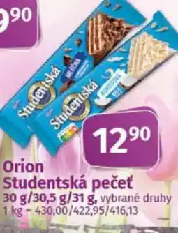 COOP TIP Orion Studentská pečeť nabídka