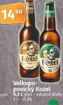 COOP TIP Velkopopovický Kozel nabídka