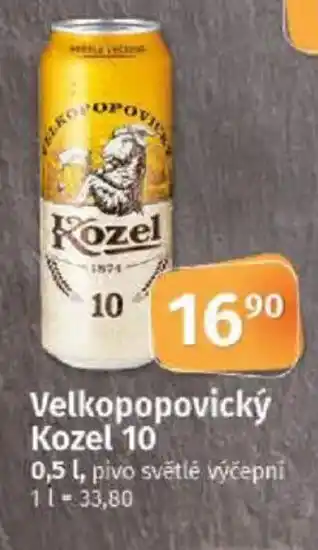 COOP TIP Velkopopovický Kozel 10 nabídka